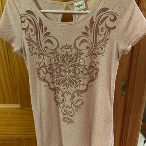 Pink Embellished Women's Top